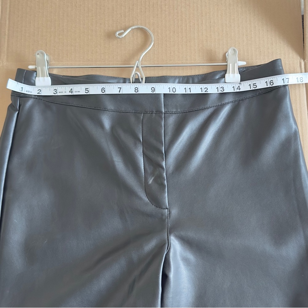 Bagatelle Charcoal Faux Leather Pants - Picture 4 of 5